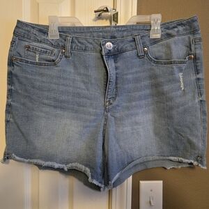 Seven7 Light Blue Jean Shorts